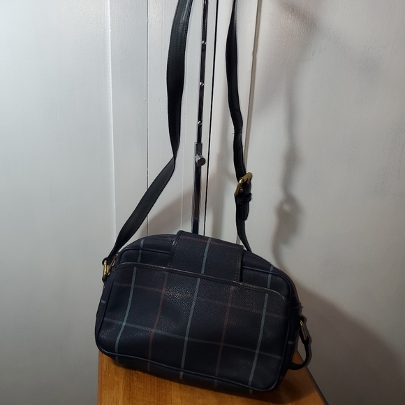 BURBERRY AUTHENTIC VIMTAGE .BLUE CROSSBODY / SLING BAG - Picture 14 of 15